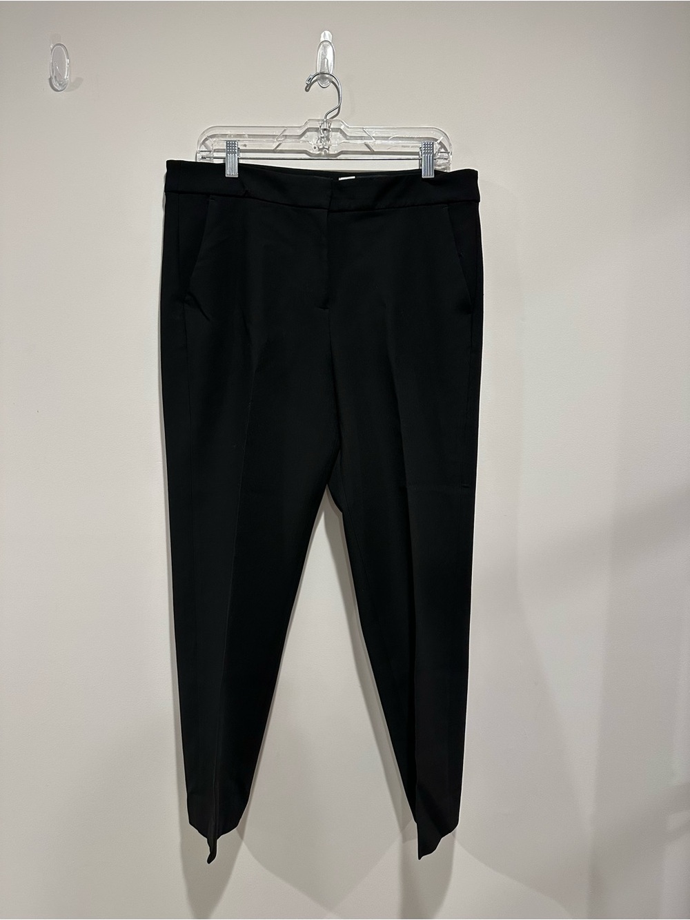 J. Crew Black Ankle Crop Tapered Dress Pants